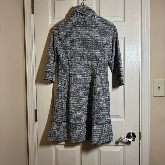 Robbie Bee Black and Gray Cowl Neck Sweater Dress Size PS - Picture 8 of 13